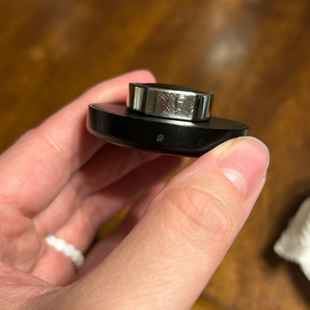 Oura Silver and Black Wearable Charger